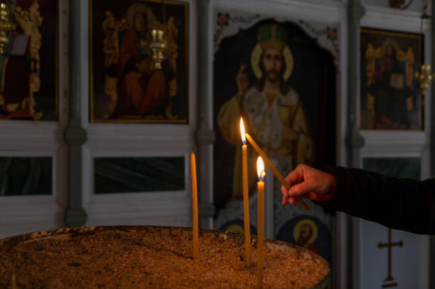 Candles in an Orthodox church